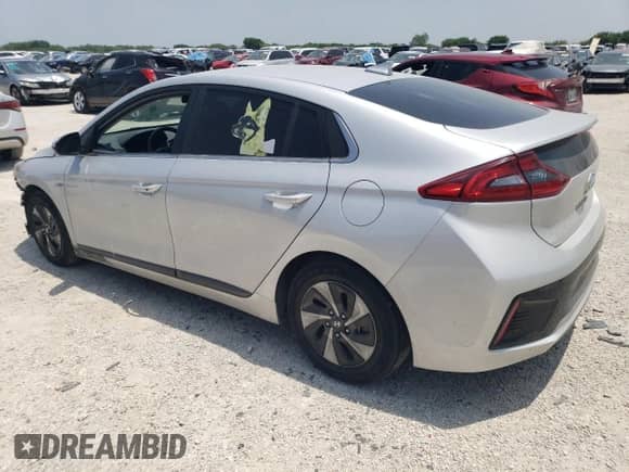 2018 Hyundai Ioniq SEL z VIN KMHC75LCXJU103251, wystawiony jako Copart lot #55672374 z przebiegiem 62 676 mil mil oraz Szkoda całkowita • Salvage title. Historia ofert i sprzedaży dostępna na DreamBid. Obrazek 2.
