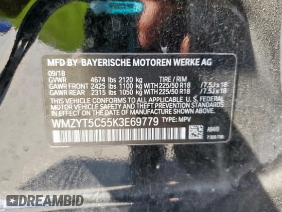 ✅ 2019 MINI Countryman Cooper S • VIN: WMZYT5C55K3E69779 • Lot: 66047555. Listed on Copart with 67,969 mi. Free auction sales archive from the USA and detailed vehicle history report at DreamBid. Image 13.