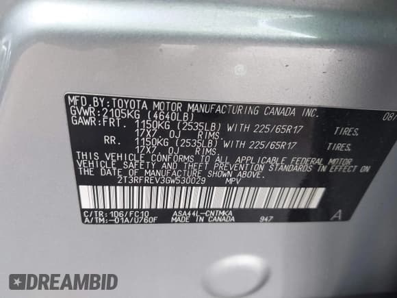 ✅ 2016 Toyota RAV4 XLE • VIN: 2T3RFREV3GW530029 • Lot: 43581002. Wystawiony na IAAI z przebiegiem 95 589 mil. Bezpłatny archiwum sprzedaży aukcyjnych z USA i szczegółowy raport historii pojazdu na DreamBid. Zdjęcie 9.