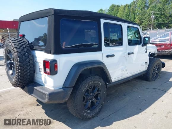 ✅ 2022 Jeep Wrangler Unlimited Sport S • VIN: 1C4HJXDG8NW259579 • Lot: 42974393. Wystawiony na IAAI z przebiegiem 55 553 mil. Bezpłatny archiwum sprzedaży aukcyjnych z USA i szczegółowy raport historii pojazdu na DreamBid. Zdjęcie 4.