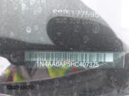 ✅ 2017 Nissan Maxima SL • VIN: 1N4AA6AP5HC407375 • Lot: 42249400. Listed on IAAI with 102,259 mi. Free auction sales archive from the USA and detailed vehicle history report at DreamBid. Image 9.