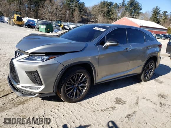 ✅ 2020 Lexus RX 350 F Sport • VIN: 2T2SZMDA7LC228592 • Lot: 44182005. Listed on Copart with 54,387 mi. Free auction sales archive from the USA and detailed vehicle history report at DreamBid. Image 1.