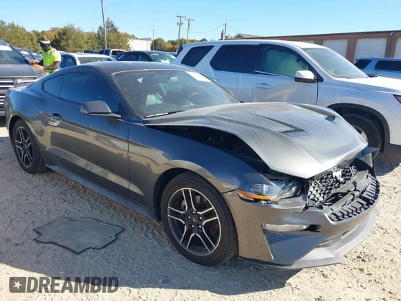 ✅ 2020 Ford Mustang EcoBoost Premium • VIN: 1FA6P8TH6L5147698 • Lot: 43534509. Listed on IAAI with 54,948 mi. Free auction sales archive from the USA and detailed vehicle history report at DreamBid. Image 1.