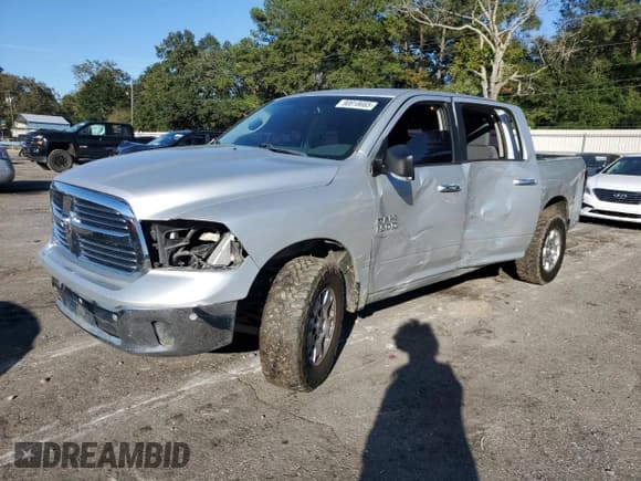 ✅ 2017 Ram 1500 Big Horn • VIN: 1C6RR6LG3HS605209 • Lot: 90818665. Listed on Copart with 153,442 mi. Free auction sales archive from the USA and detailed vehicle history report at DreamBid. Image 1.