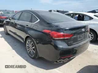 2015 Hyundai Genesis 5.0L z VIN KMHGN4JFXFU067518, wystawiony jako Copart lot #75999994 z przebiegiem Nie podano mil oraz Nie do naprawy • Non repairable. Historia ofert i sprzedaży dostępna na DreamBid. Obrazek 2.