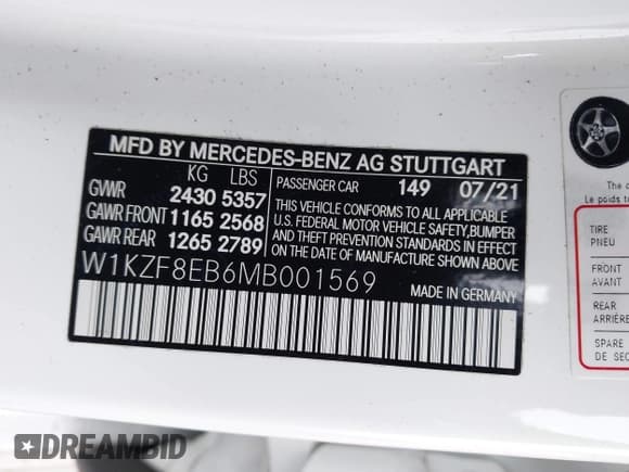 ✅ 2021 Mercedes-Benz E 350 • VIN: W1KZF8EB6MB001569 • Lot: 41651693. Wystawiony na IAAI z przebiegiem 35 156 mil. Bezpłatny archiwum sprzedaży aukcyjnych z USA i szczegółowy raport historii pojazdu na DreamBid. Zdjęcie 9.