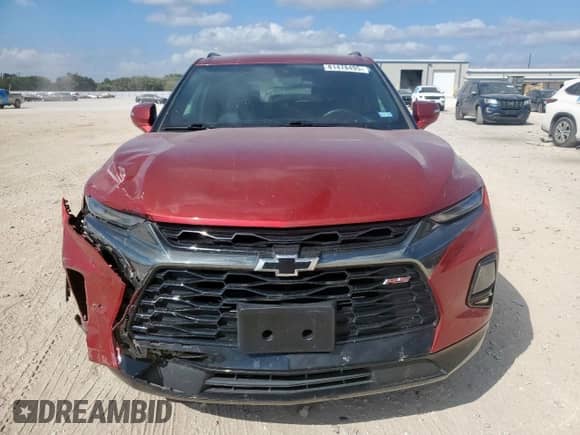 2022 Chevrolet Blazer RS z VIN 3GNKBKRSXNS148649, wystawiony jako Copart lot #81478495 z przebiegiem 29 388 mil mil oraz Szkoda całkowita • Salvage title. Historia ofert i sprzedaży dostępna na DreamBid. Obrazek 5.