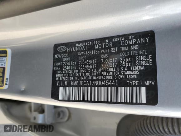 ✅ 2022 Hyundai Tucson Blue • VIN: KM8JBCA17NU045441 • Lot: 53916684. Wystawiony na Copart z przebiegiem 63 472 mil. Bezpłatny archiwum sprzedaży aukcyjnych z USA i szczegółowy raport historii pojazdu na DreamBid. Zdjęcie 13.