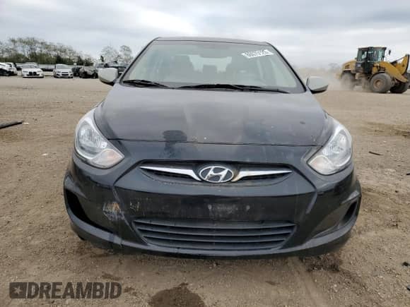 2012 Hyundai Accent GLS with VIN KMHCT4AE3CU253568, listed as a Copart auction lot 86075125 with 57,053 mi miles and Salvage title. Bid and sale history available at DreamBid. Image 5.