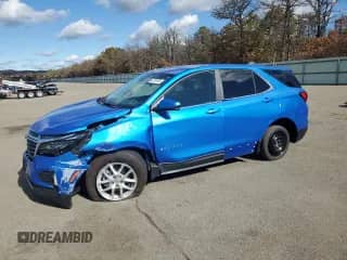 2024 Chevrolet Equinox LT with VIN 3GNAXUEG5RS242647, listed as a Copart auction lot 82704955 with 5,998 mi miles and Salvage title. Bid and sale history available at DreamBid. Image 1.
