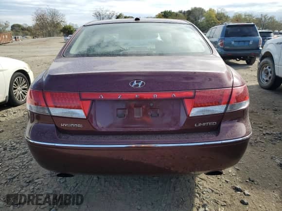 2009 Hyundai Azera Limited with VIN KMHFC46F69A372224, listed as a Copart auction lot 78834284 with 79,758 mi miles and Salvage title. Bid and sale history available at DreamBid. Image 6.