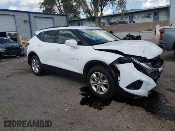 2019 Chevrolet Blazer with VIN 3GNKBCRS5KS568966, listed as a Copart auction lot 59924844 with 55,953 mi miles and Salvage title. Bid and sale history available at DreamBid. Image 4.