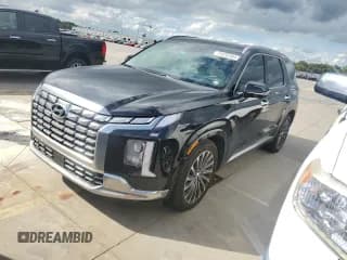 ✅ 2024 Hyundai Palisade Calligraphy • VIN: KM8R7DGE4RU666520 • Лот: 74432364. Опубликован ранее на Copart с пробегом Не указан. Бесплатный доступ к архиву аукционных продаж из США и подробный отчёт об истории автомобиля на DreamBid. Изображение 1.