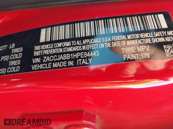 ✅ 2017 Jeep Renegade Latitude • VIN: ZACCJABB1HPE84443 • Лот: 43602778. Опубликован ранее на IAAI с пробегом 91 215 миль. Бесплатный доступ к архиву аукционных продаж из США и подробный отчёт об истории автомобиля на DreamBid. Изображение 9.