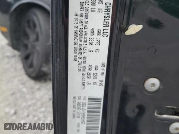 ✅ 2009 Dodge Challenger R/T • VIN: 2B3LJ54T09H510967 • Lot: 68566534. Wystawiony na Copart z przebiegiem 142 370 mil. Bezpłatny archiwum sprzedaży aukcyjnych z USA i szczegółowy raport historii pojazdu na DreamBid. Zdjęcie 14.