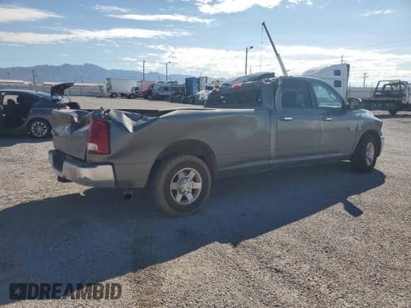 2010 Dodge 3500 SLT with VIN 3D73M3CL6AG160489, listed as a Copart auction lot 86057715 with 81,018 mi miles and Salvage title. Bid and sale history available at DreamBid. Image 3.