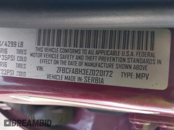 ✅ 2014 FIAT 500L Easy • VIN: ZFBCFABH3EZ020172 • Lot: 42452919. Wystawiony na IAAI z przebiegiem 114 055 mil. Bezpłatny archiwum sprzedaży aukcyjnych z USA i szczegółowy raport historii pojazdu na DreamBid. Zdjęcie 9.
