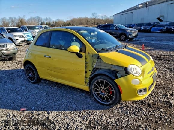 ✅ 2012 FIAT 500 Sport • VIN: 3C3CFFBR0CT123254 • Lot: 95402275. Listed on Copart with 61,432 mi. Free auction sales archive from the USA and detailed vehicle history report at DreamBid. Image 4.