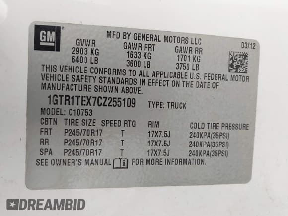 ✅ 2012 GMC Sierra 1500 Work Truck • VIN: 1GTR1TEX7CZ255109 • Лот: 41530487. Опубликован ранее на IAAI с пробегом 204 821 миль. Бесплатный доступ к архиву аукционных продаж из США и подробный отчёт об истории автомобиля на DreamBid. Изображение 9.