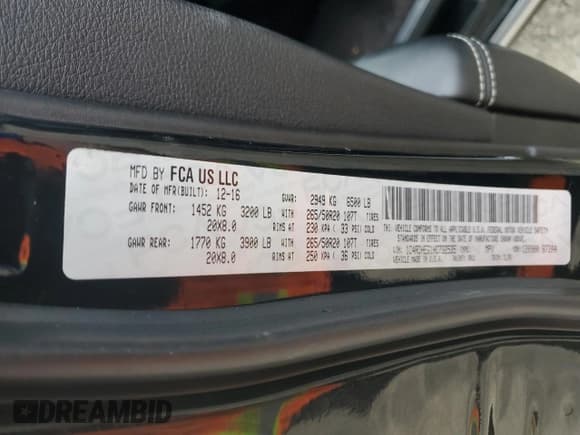 ✅ 2017 Dodge Durango Citadel • VIN: 1C4RDHEG1HC732535 • Lot: 86022144. Listed on Copart with 132,050 mi. Free auction sales archive from the USA and detailed vehicle history report at DreamBid. Image 13.