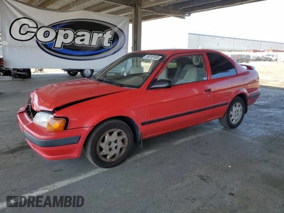 ✅ 1997 Toyota Tercel CE • VIN: JT2AC52L7V0271184 • Lot: 59310105. Listed on Copart with 163,287 mi. Free auction sales archive from the USA and detailed vehicle history report at DreamBid. Image 1.