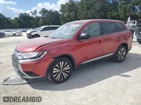 2019 Mitsubishi Outlander ES z VIN JA4AD2A3XKZ047817, wystawiony jako Copart lot #82360555 z przebiegiem 75 498 mil mil oraz Szkoda całkowita • Salvage title. Historia ofert i sprzedaży dostępna na DreamBid. Obrazek 1.
