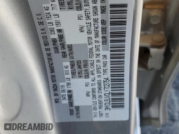 ✅ 2020 Toyota Yaris LE • VIN: 3MYDLBJV0LY703754 • Lot: 66342475. Wystawiony na Copart z przebiegiem 84 959 mil. Bezpłatny archiwum sprzedaży aukcyjnych z USA i szczegółowy raport historii pojazdu na DreamBid. Zdjęcie 12.