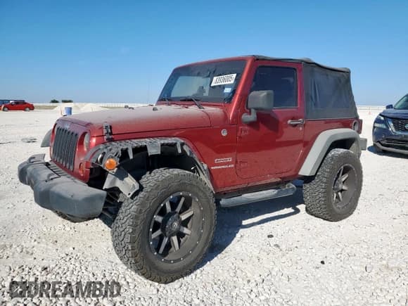 ✅ 2013 Jeep Wrangler Sport • VIN: 1C4AJWAG4DL542450 • Лот: 83936005. Опубликован ранее на Copart с пробегом 112 740 миль. Бесплатный доступ к архиву аукционных продаж из США и подробный отчёт об истории автомобиля на DreamBid. Изображение 1.