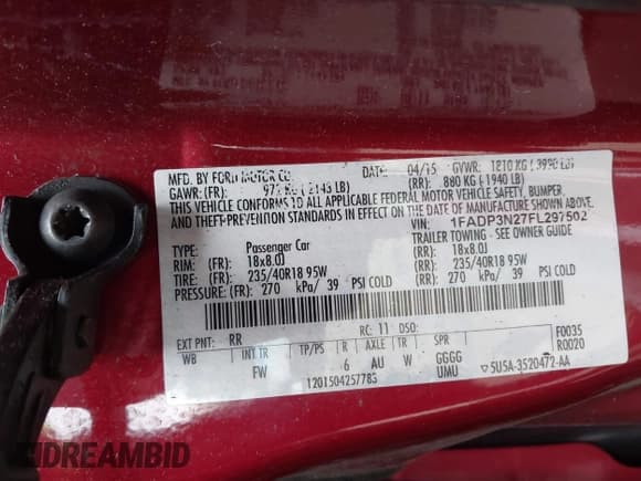 ✅ 2015 Ford Focus Titanium • VIN: 1FADP3N27FL297502 • Lot: 43729239. Wystawiony na IAAI z przebiegiem 102 008 mil. Bezpłatny archiwum sprzedaży aukcyjnych z USA i szczegółowy raport historii pojazdu na DreamBid. Zdjęcie 9.