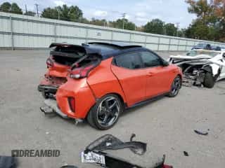 2019 Hyundai Veloster Turbo z VIN KMHTH6AB6KU018924, wystawiony jako Copart lot #78537984 z przebiegiem 57 656 mil mil oraz Szkoda całkowita • Salvage title. Historia ofert i sprzedaży dostępna na DreamBid. Obrazek 3.