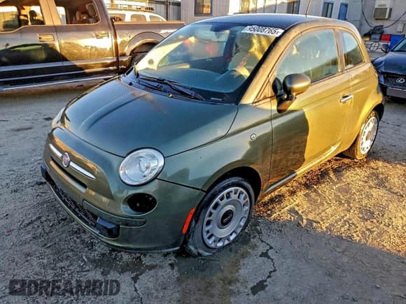 ✅ 2012 FIAT 500 Pop • VIN: 3C3CFFAR8CT365453 • Lot: 95008765. Listed on Copart with 104,718 mi. Free auction sales archive from the USA and detailed vehicle history report at DreamBid. Image 1.