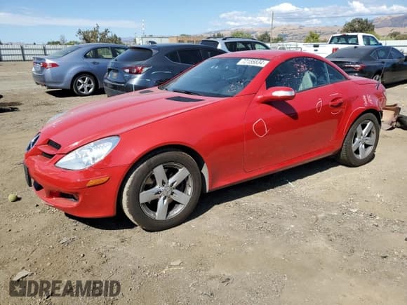 ✅ 2007 Mercedes-Benz SLK 280 • VIN: WDBWK54F57F168349 • Лот: 72155834. Опубликован ранее на Copart с пробегом 85 007 миль. Бесплатный доступ к архиву аукционных продаж из США и подробный отчёт об истории автомобиля на DreamBid. Изображение 1.