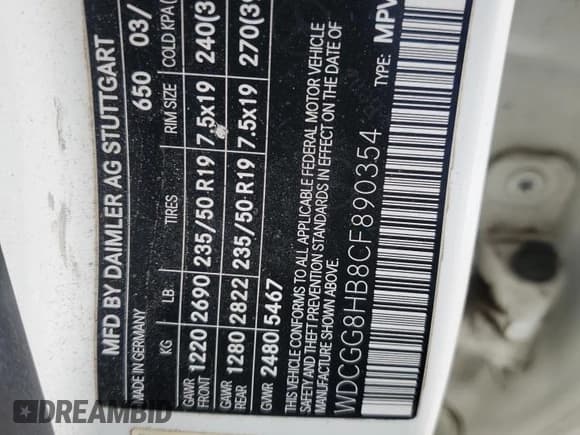 ✅ 2012 Mercedes-Benz GLK 350 • VIN: WDCGG8HB8CF890354 • Lot: 91876395. Wystawiony na Copart z przebiegiem 103 439 mil. Bezpłatny archiwum sprzedaży aukcyjnych z USA i szczegółowy raport historii pojazdu na DreamBid. Zdjęcie 13.