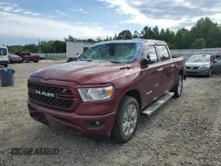 ✅ 2022 Ram 1500 Lone Star • VIN: 1C6RREFT5NN114394 • Lot: 58063115. Wystawiony na Copart z przebiegiem 26 246 mil. Bezpłatny archiwum sprzedaży aukcyjnych z USA i szczegółowy raport historii pojazdu na DreamBid. Zdjęcie 1.