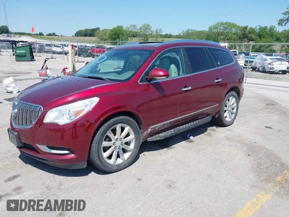 ✅ 2015 Buick Enclave Premium • VIN: 5GAKVCKD5FJ151190 • Lot: 42636500. Wystawiony na IAAI z przebiegiem 144 181 mil. Bezpłatny archiwum sprzedaży aukcyjnych z USA i szczegółowy raport historii pojazdu na DreamBid. Zdjęcie 2.