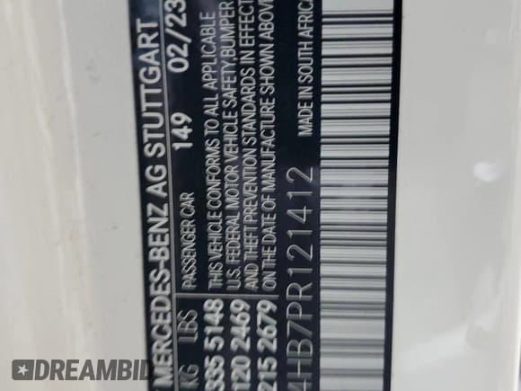 ✅ 2023 Mercedes-Benz C 300 • VIN: W1KAF4HB7PR121412 • Лот: 84762634. Опубликован ранее на Copart с пробегом 21 141 миль. Бесплатный доступ к архиву аукционных продаж из США и подробный отчёт об истории автомобиля на DreamBid. Изображение 12.