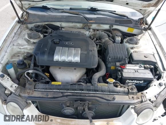 ✅ 2005 Kia Optima LX • VIN: KNAGD126055391524 • Lot: 43069980. Wystawiony na IAAI z przebiegiem 55 533 mil. Bezpłatny archiwum sprzedaży aukcyjnych z USA i szczegółowy raport historii pojazdu na DreamBid. Zdjęcie 10.