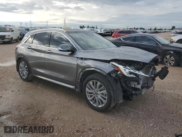 ✅ 2024 Infiniti QX50 Luxe • VIN: 3PCAJ5BA6RF101692 • Lot: 56524575. Listed on Copart with 19,005 mi. Free auction sales archive from the USA and detailed vehicle history report at DreamBid. Image 4.