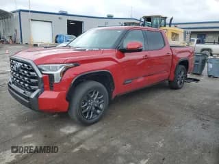 ✅ 2023 Toyota Tundra Platinum Hybrid • VIN: 5TFNC5DB6PX017800 • Lot: 85198594. Listed on Copart with 39,410 mi. Free auction sales archive from the USA and detailed vehicle history report at DreamBid. Image 1.