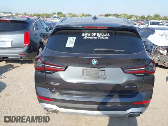 ✅ 2024 BMW X3 sDrive30i • VIN: WBX47DP05RN309735 • Lot: 43176840. Listed on IAAI with 10,302 mi. Free auction sales archive from the USA and detailed vehicle history report at DreamBid. Image 16.