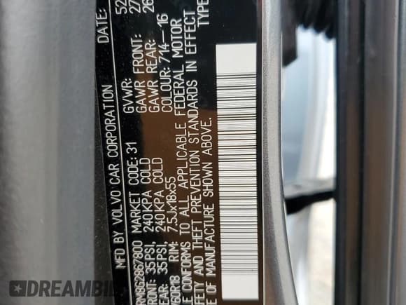 ✅ 2016 Volvo XC60 T5 Platinum • VIN: YV4612RM8G2867800 • Лот: 70816135. Опубликован ранее на Copart с пробегом 96 948 миль. Бесплатный доступ к архиву аукционных продаж из США и подробный отчёт об истории автомобиля на DreamBid. Изображение 14.