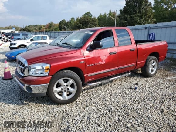 ✅ 2007 Dodge 1500 SLT • VIN: 1D7HA18277S185292 • Лот: 77641564. Опубликован ранее на Copart с пробегом 230 460 миль. Бесплатный доступ к архиву аукционных продаж из США и подробный отчёт об истории автомобиля на DreamBid. Изображение 1.