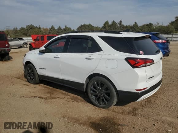 ✅ 2022 Chevrolet Equinox RS • VIN: 3GNAXWEV2NS245817 • Lot: 87185705. Listed on Copart with 36,791 mi. Free auction sales archive from the USA and detailed vehicle history report at DreamBid. Image 2.
