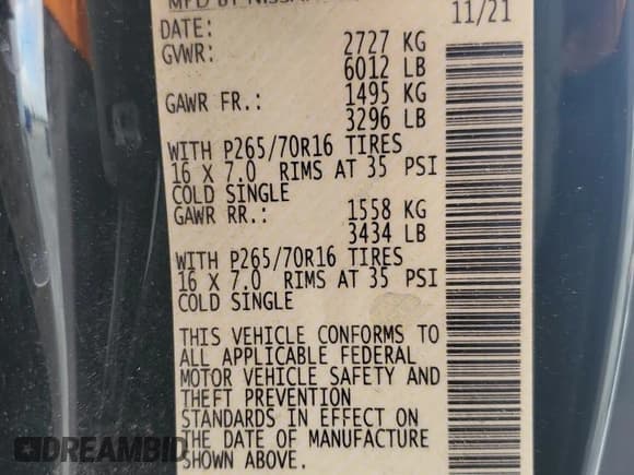 ✅ 2022 Nissan Frontier S • VIN: 1N6ED1CLXNN616351 • Лот: 86123965. Опубликован ранее на Copart с пробегом 50 479 миль. Бесплатный доступ к архиву аукционных продаж из США и подробный отчёт об истории автомобиля на DreamBid. Изображение 13.