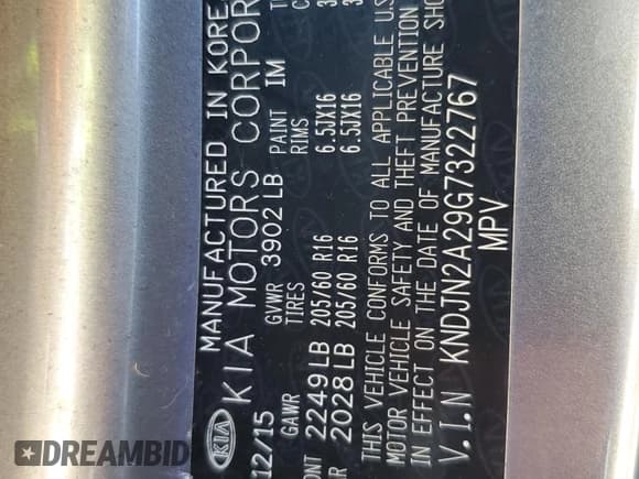 ✅ 2016 Kia Soul • VIN: KNDJN2A29G7322767 • Lot: 84275725. Wystawiony na Copart z przebiegiem 58 060 mil. Bezpłatny archiwum sprzedaży aukcyjnych z USA i szczegółowy raport historii pojazdu na DreamBid. Zdjęcie 13.