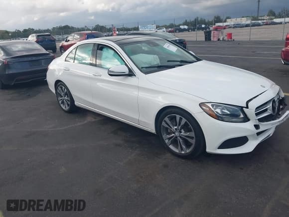 ✅ 2016 Mercedes-Benz C 300 • VIN: 55SWF4JB9GU159898 • Lot: 43805019. Listed on IAAI with 56,574 mi. Free auction sales archive from the USA and detailed vehicle history report at DreamBid. Image 1.