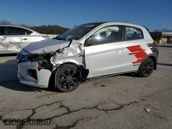 ✅ 2023 Mitsubishi Mirage Black Edition • VIN: ML32AWHJ6PH004865 • Lot: 48791185. Wystawiony na Copart z przebiegiem 11 931 mil. Bezpłatny archiwum sprzedaży aukcyjnych z USA i szczegółowy raport historii pojazdu na DreamBid. Zdjęcie 1.