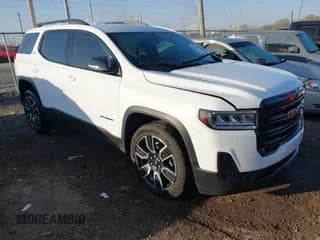 ✅ 2021 GMC Acadia SLE • VIN: 1GKKNKLA9MZ182152 • Lot: 43290387. Listed on IAAI with 61,236 mi. Free auction sales archive from the USA and detailed vehicle history report at DreamBid. Image 1.