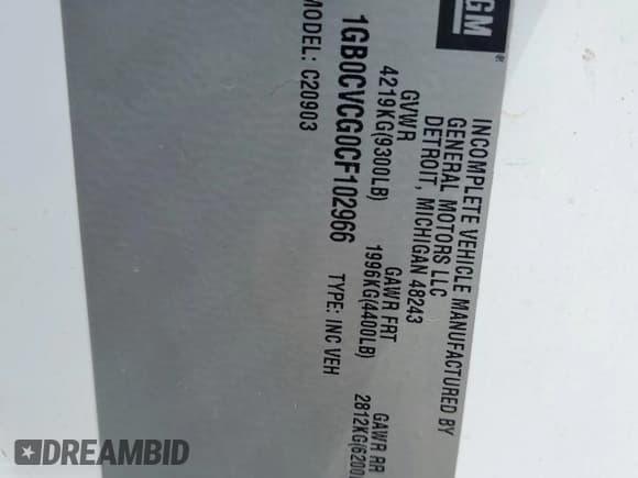 ✅ 2012 Chevrolet Silverado 2500HD Work Truck • VIN: 1GB0CVCG0CF102966 • Lot: 59737985. Wystawiony na Copart z przebiegiem Nie podano. Bezpłatny archiwum sprzedaży aukcyjnych z USA i szczegółowy raport historii pojazdu na DreamBid. Zdjęcie 12.