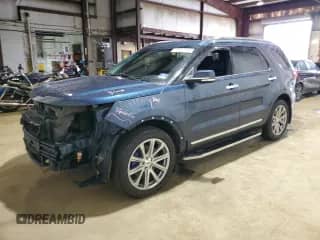2017 Ford Explorer Limited with VIN 1FM5K8FH1HGB75271, listed as a Copart auction lot 57550715 with 115,627 mi miles and Salvage title. Bid and sale history available at DreamBid. Image 1.